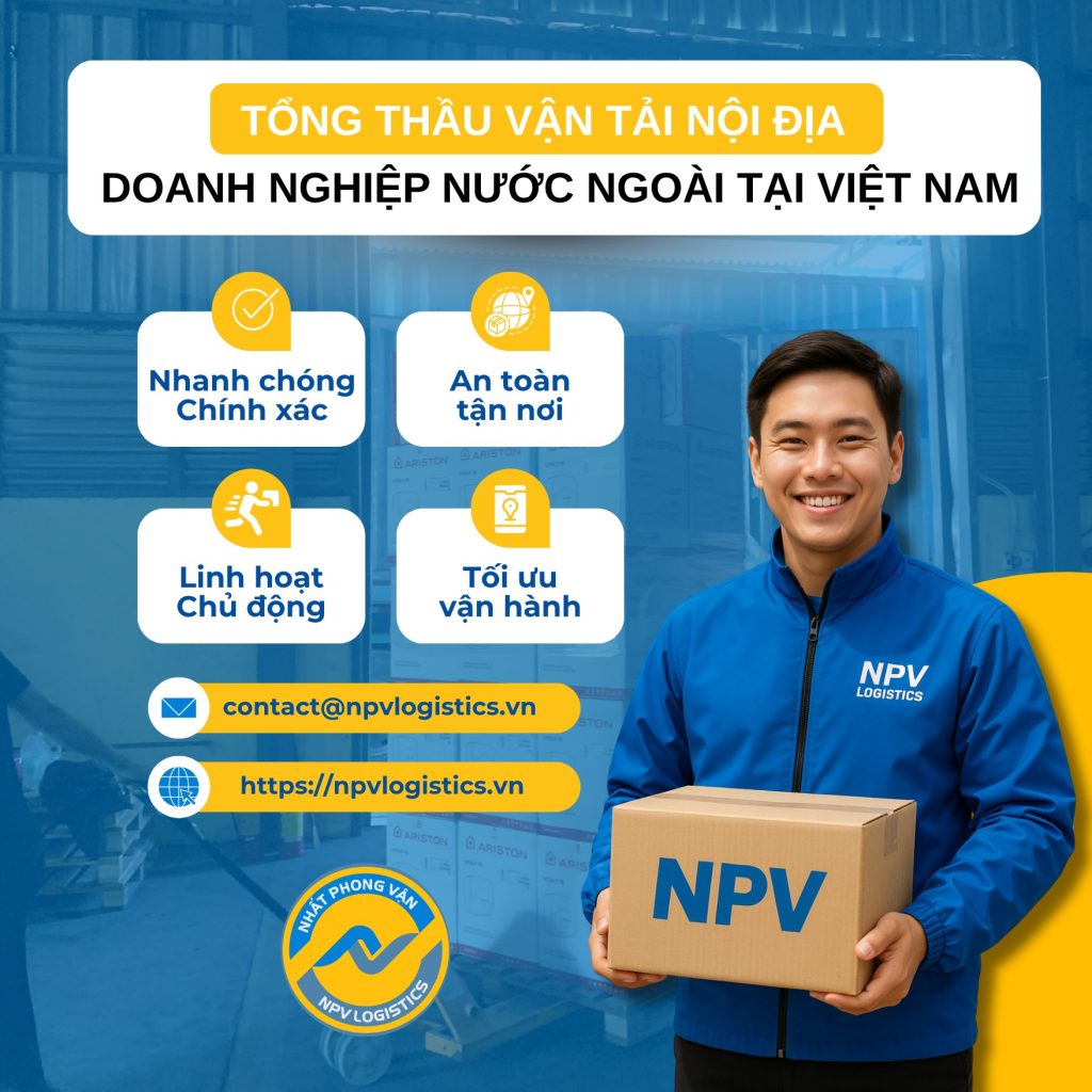 Tổng thầu vận chuyển hàng hóa NPV LOgistics